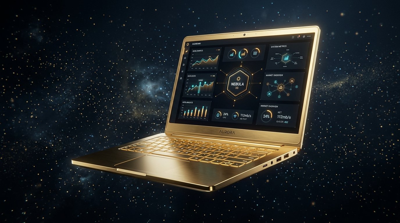Golden Laptop ERP Dashboard